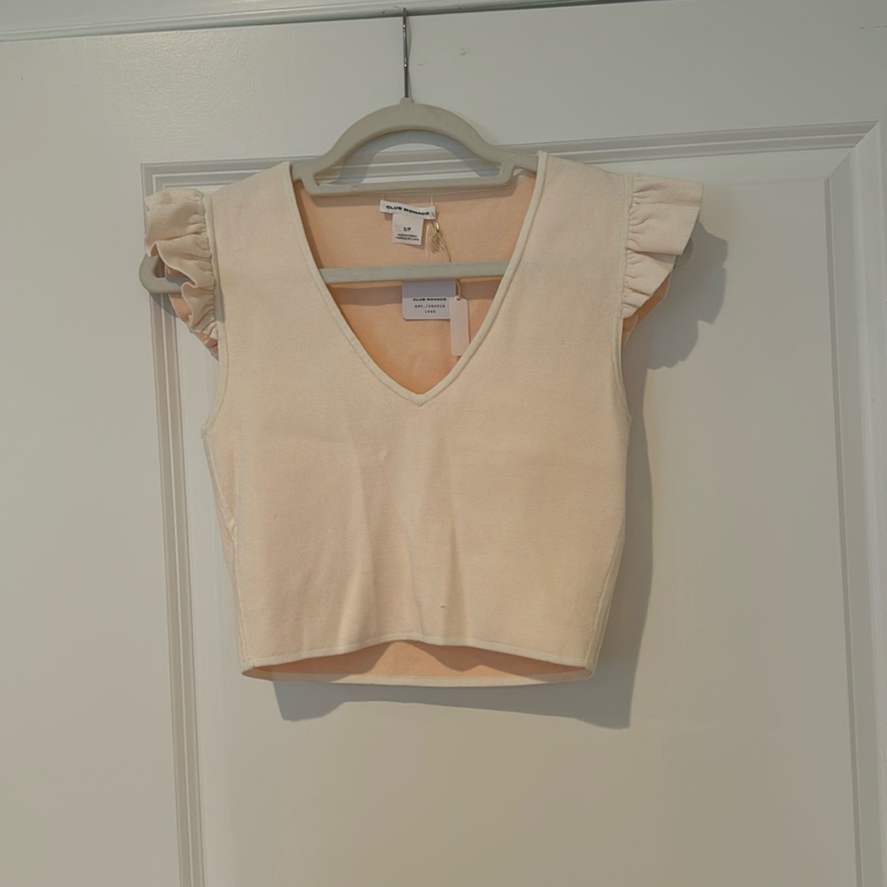 NWT Club Monaco crop top size small